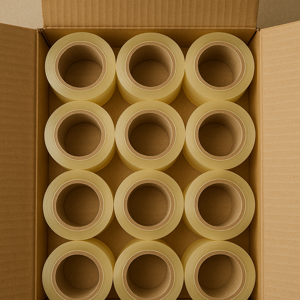 45 mm x 100 metre Şeffaf Akrilik Koli Bandı – Yüksek Mukavemetli